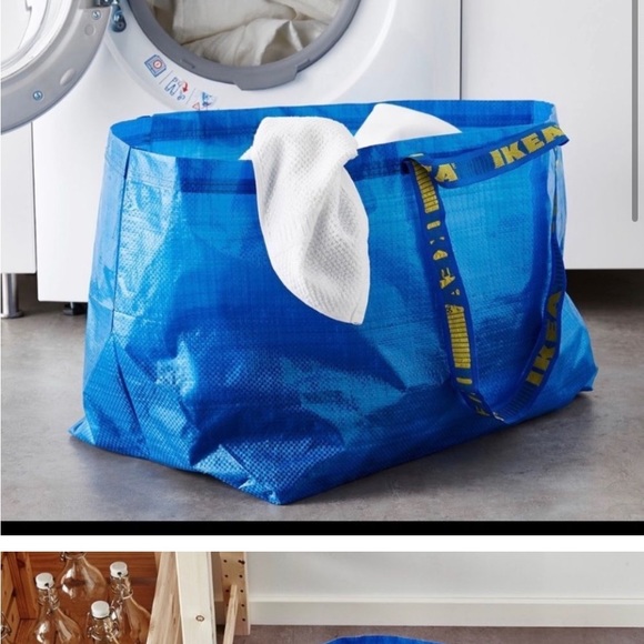 Set of 2  Frakta IKEA Blue 19 Gallon Bag (New) - Picture 2 of 8